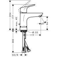 HANSGROHE FOCUS 100 LAVABO